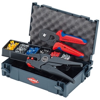 KNIPEX 979010 Lisovací sortiment s kleštěmi na koncové dutinky